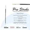 Creative Mark Pro Stroke Premium White Chungking Hog Bristle Artist Paint Brush - Filbert - Natural Bristle Brush w/ Great Control Suitable for Oils, - 2 of 4