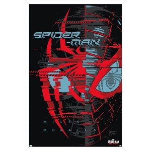 Trends International Marvel's Spider-Man: Miles Morales - Glitch Framed Wall Poster Prints - 1 of 4