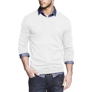 COOFANDY Men's Dress Crew Neck Sweater Lightweight Sweatshirts Knitted Pullover Casual Fashion Long Sleeve Sweater - 1 of 4