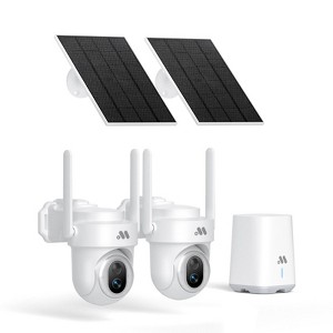 Musthome 2kits Outdoor Ultra HD Security Camera – Auto Motion Tracking, 4K/8MP Security Cameras Wireless, 2-Way Audio, Night Vision, App Control - 1 of 2