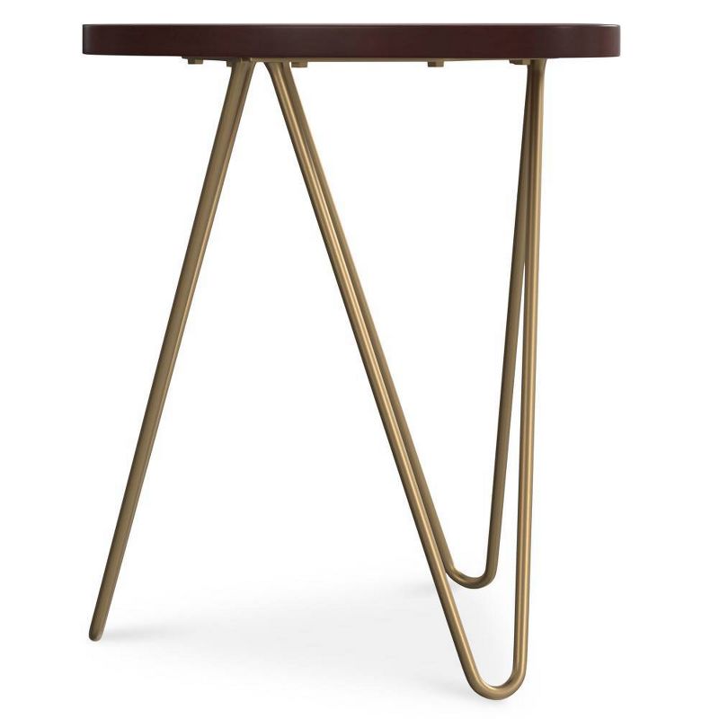 Tillman Metal and Wood Accent Table Dark Brown - WyndenHall, 5 of 10