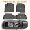 COZONY All Weather Floor Mats for Dodge Ram 1500 2500 3500 Crew Cab, 1st 2nd Row Liners 2013-2024 Models - 2 of 4