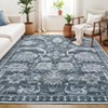 GarveeHome Washable Living Room Area Rug,Soft Vintage Area Rugs,Ultra-Thin Non-Slip Indoor Floor Carpet Large Rugs - 2 of 4