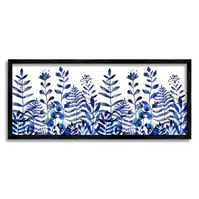 Stupell Industries Blue Sprouting Botanical Herbs Framed Giclee