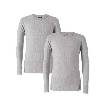 Fruit Of The Loom Men's 2 Pack Big Thermal Underwear Waffle Henley