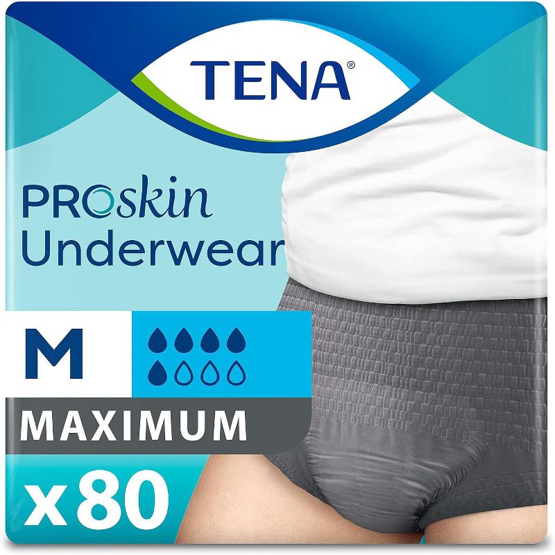 TENA ProSkin Incontinence Underwear for Men with Moderate Absorbency, 1 of 3