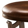 Hastings Backless 19" Vanity Stool - Antique Bronze - Hillsdale Furniture: Padded, Metal Frame, Round Ottoman Bench - 4 of 4