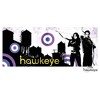 Women's Marvel Hawkeye Cityscape Scoop Neck - 2 of 4