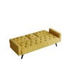 Modern Convertible Sofa Bed,Velvet Upholstered Sleeper Sofa Bed,Loveseat Sofa Couch with Cup Holders,Folding Daybed Guest Bed for Living Room Bedroom - 4 of 4