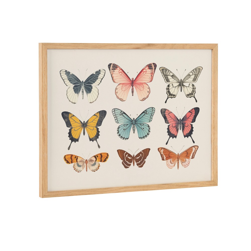 Photos - Other Decoration Kate & Laurel All Things Decor 16"x12" Gallery Vintage Style Muted Pastel Butterflies II Print by The Creative Bunch Studio