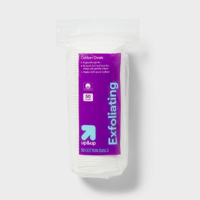 Exfoliating Cotton Ovals - 50ct - up &#38; up&#8482;