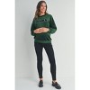 Hello Miz Women's Velvet Mama Crewneck Maternity Sweater Top - 4 of 4