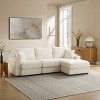 MYINDA 104.3'' Deep Seat Sectional Couch, Thick Padded Sofa with Storage Armrests, USB and Phone Holder - 4 of 4