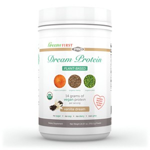 Greens First Dream Protein Plant Based – USDA Organic Dietary Supplement – Vegan Protein Powder – Nutritional Supplement – 30 Servings - 1 of 4