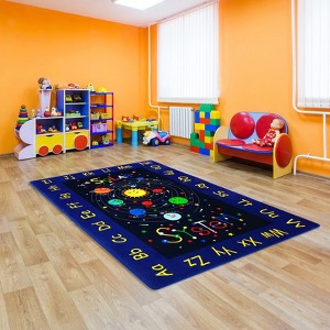 Nasitip Traffic Game City Street Map Area Rug for livingroom,Bedroom,Kids Playroom with  Machine Washable Non-Slip Carpet - 1 of 4