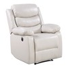 Wood Power Recliner with Pillow Top Arms and High-Density Foam Seating - 2 of 4