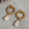 SOHI Women's Pearl White Party Drop Earrings - 2 of 4