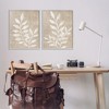 Stupell Industries Boho Botanical Leaf Silhouette 2pc Framed Giclee Art Set - 2 of 4