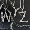 Adornia Silver Plated Mixed Stone Crystal Initial Necklace - 2 of 3