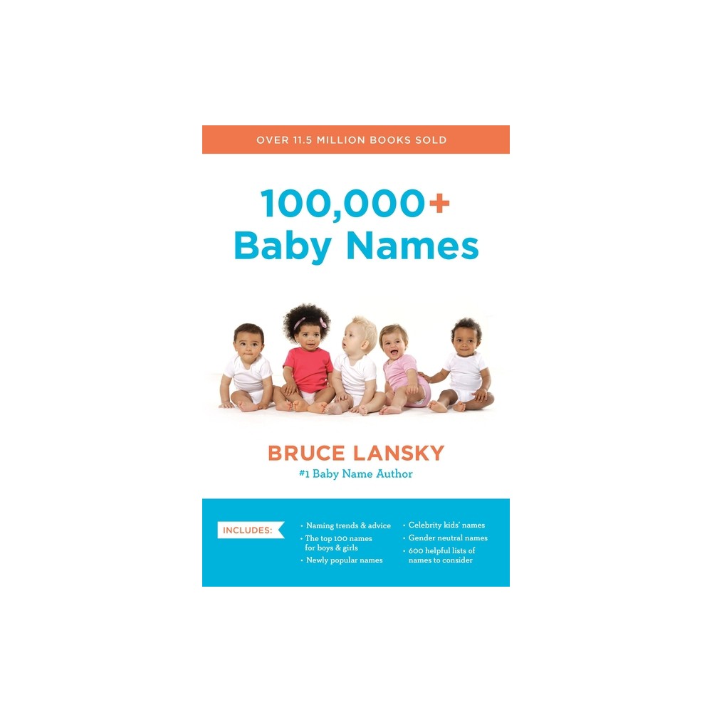 100,000+ Baby Names - by Bruce Lansky (Paperback)