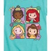 Girls' - Disney Princess - Kawaii Chibi Tiana Ariel Belle Rapunzel Fitted Short Sleeve Graphic T-Shirt - 2 of 4