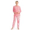 Collections Etc Snowflake Tunic & Fleece Pajama Set - 2 of 4
