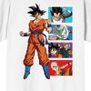 Dragon Ball Super Goku Character Panels Men's Black T-shirt - 2 of 3