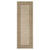 2x6FT Modern Washable Area Rug for Living Room, Bordered Print Floor Rug with Non Slip Backing, Low Pile Stain Resistant Indoor Carpet for Dorm - 3 of 4