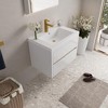 ChicFurnit Bathroom Vanities 30 Inch Wallmounted Vanity with Stone Resin Sink and Storage for Bathroom, White, 29.53"*19.69"*22.44" - 4 of 4