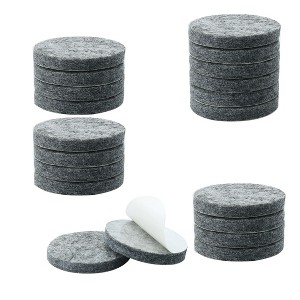 Unique Bargains Felt Self-stick Non-slip Anti-scratch Round Furniture Pads Gray 20 Pcs 1.97" x1.97" x 0.2" - 1 of 4