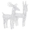 vidaXL Christmas Reindeers 2 pcs Multicolor 80 LEDs Acrylic - 3 of 4