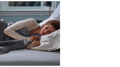 Sealy Gray 15lb Microplush Weighted Blanket with Glass Beads