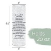 Elanze Designs Serenity Prayer Alabaster Scroll 20 ounce Stainless Steel Travel Tumbler - 2 of 4