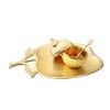 Classic Touch Large Gold Apple Shaped Dish with Removable Honey Jar - 2 of 3