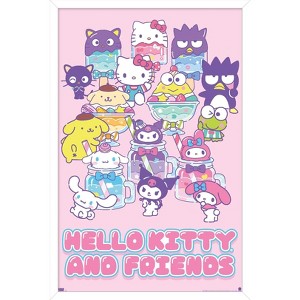 Trends International Hello Kitty and Friends: 24 Summer Fresh - Group Framed Wall Poster Prints - 1 of 4