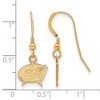 Black Bow Jewelry 14k Yellow Gold Plated Sterling Silver Columbus Blue Jackets NHL Dangle Earrings - 2 of 3