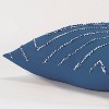 20"x20" Oversize Geometric Poly Filled Square Throw Pillow Metallic Blue - Rizzy Home - 4 of 4