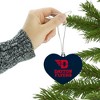University of Dayton Secondary Heart Love Wood Christmas Tree Holiday Ornament - 3 of 3