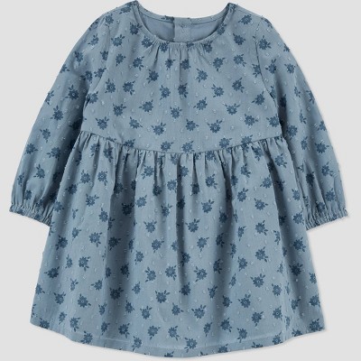 Image of Carter's Just One You® Baby Girls' Floral Dress - Navy Blue 9M