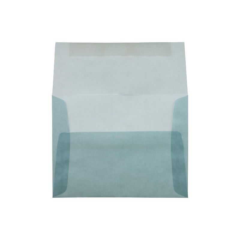 JAM Paper A2 Translucent Vellum Invitation Envelopes 4.375 x 5.75 Ocean Blue PACV602, 2 of 5