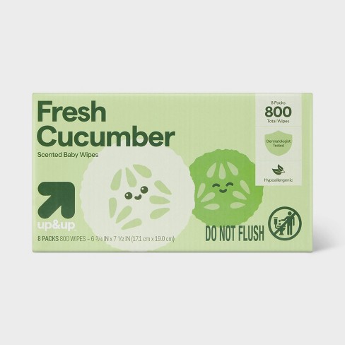 Fresh Cucumber Baby Wipes 8pk 800ct Total Up up Target