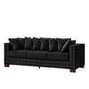 2-Piece Velvet Sofa Set with Storage & Square Arms - 3 of 4