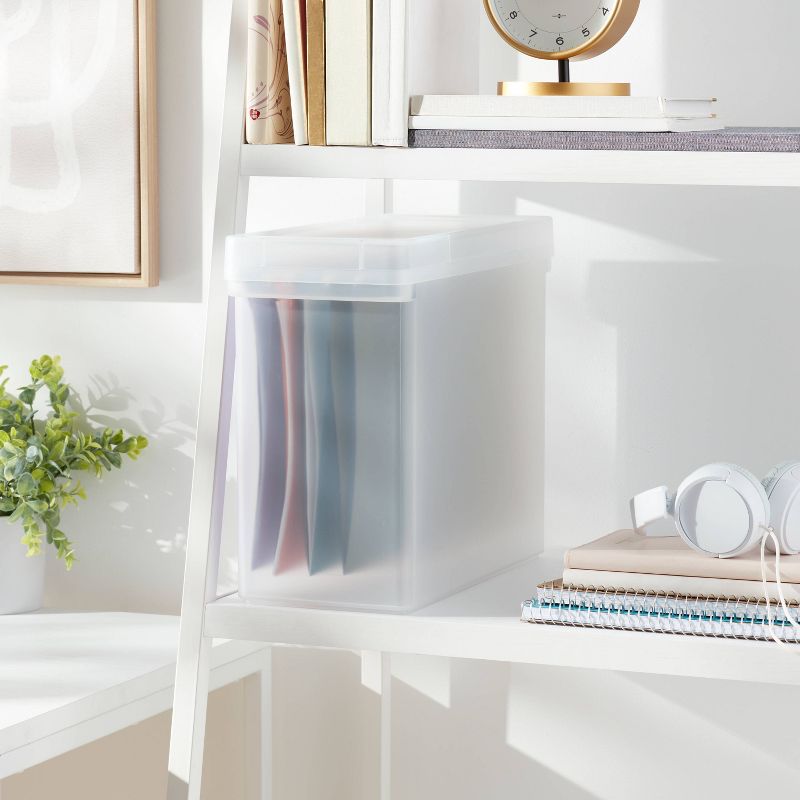 Plastic Hanging File Crate with Lid - Brightroom&#8482;, 3 of 5