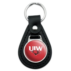 U of the Incarnate Word Secondary Logo Black Leather Keychain - 1 of 4