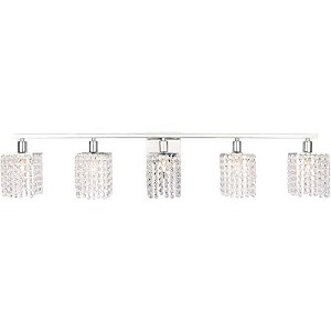 Elegant Lighting Phineas 5 light Chrome and Clear Crystals wall sconce - 1 of 4