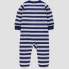 Carter's Just One You® Baby Dog Striped Sleep N' Play - Navy Blue - 2 of 4