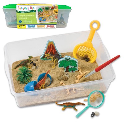 Dinosaur Dig Sensory Bin - Creativity for Kids