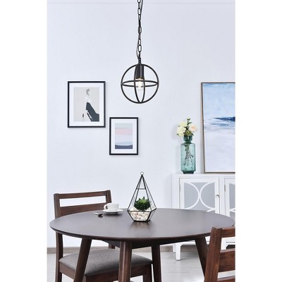 Octavia Dark Brown Metal Mid-Century Modern Pendant Light