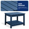 Hyleory Durable HDPE Patio End Table - Weather Resistant Outdoor Side Table - 3 of 4
