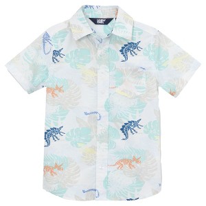 Lands' End Kids Short Sleeve Poplin Camp Shirt - 1 of 2